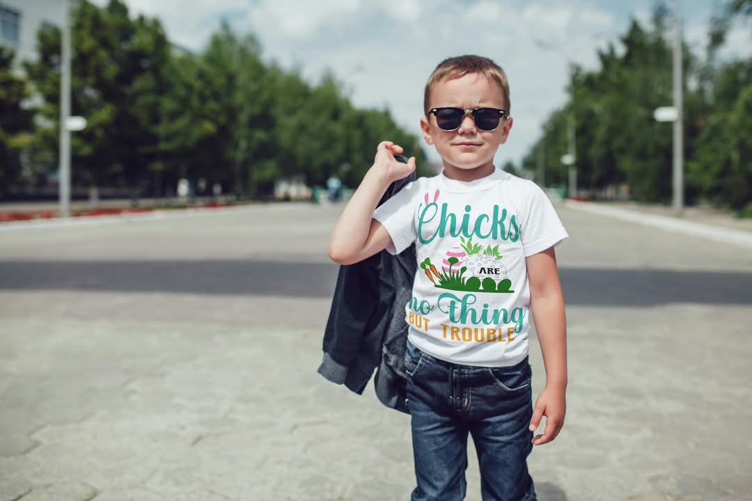 Chick's Are Nothing But Trouble Boys T-Shirt