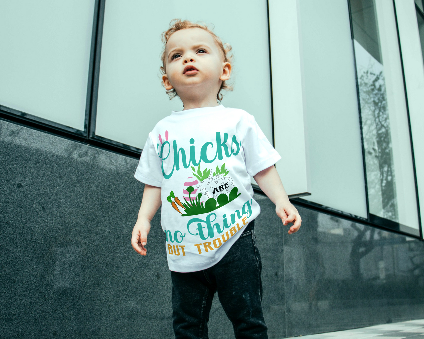 Chick's Are Nothing But Trouble Boys T-Shirt